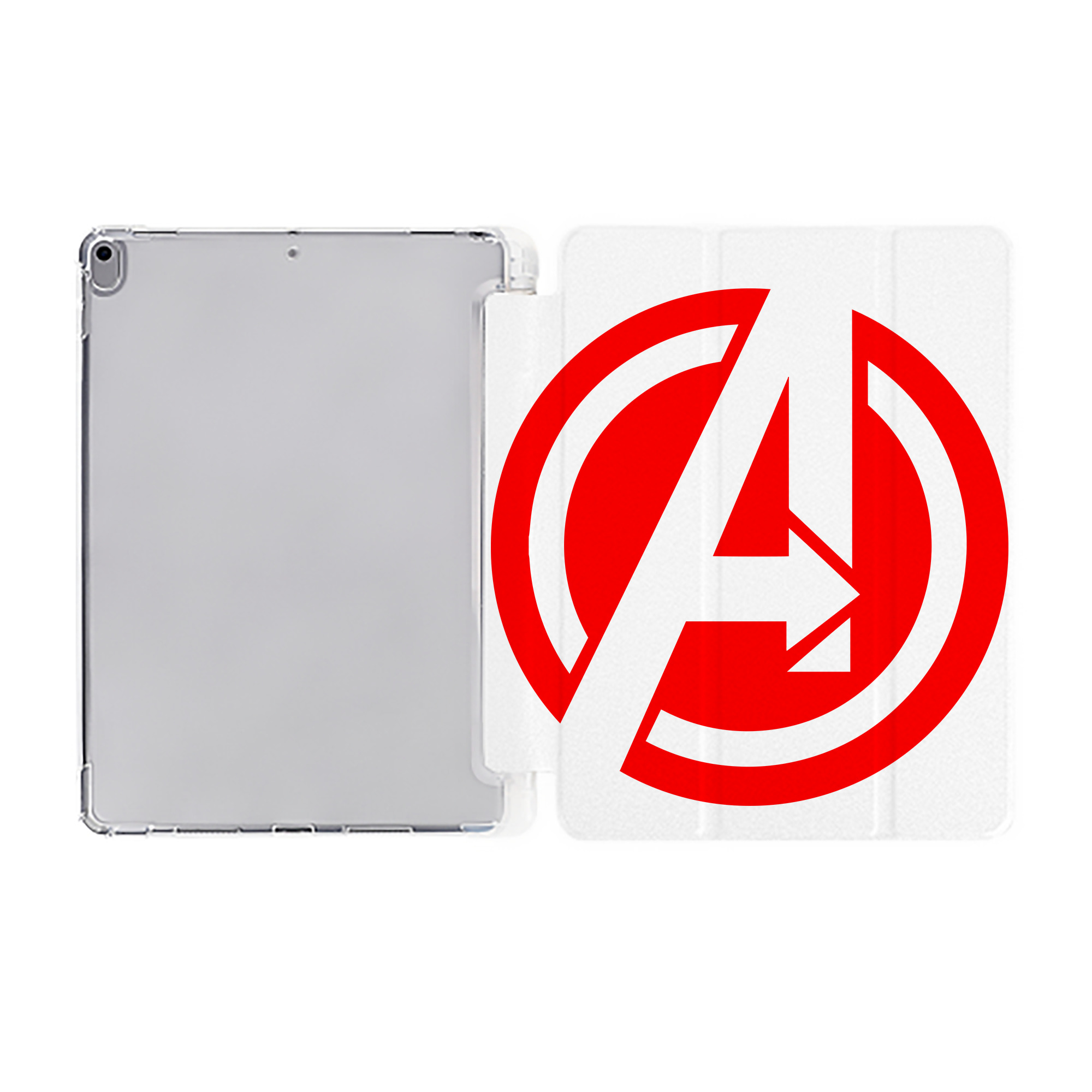 （画像用） アベンジャーズ The Avengers IPad ケース ペン収納付き 三つ折りスタンド PUレザー×シリコン 対応機種9.5/10.5/10.9インチ